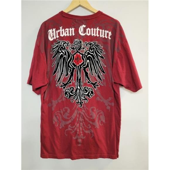 ZAM Men's T-Shirt Size 3XL Urban Couture Embroided Eagle - Picture 3 of 4